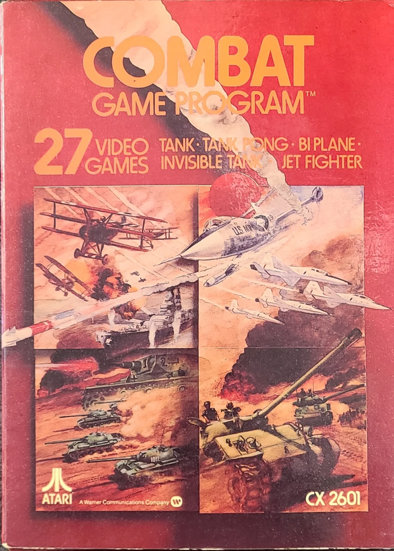 Combat [Text # Side Label] - (CiB, Cosmetic Damage) (Atari 2600 Games)