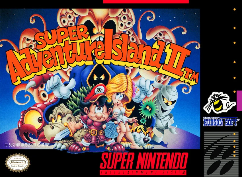 Super Adventure Island II - (CiB, Cosmetic Damage) (Super Nintendo Games)