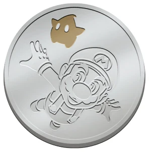 Super mario galaxy  commemorative launch coin - (Used) (Wii Accessories)