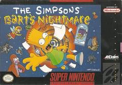 The Simpsons Bart's Nightmare - (Used, Cart/Disc Only, Cosmetic Damage) (Super Nintendo Games)