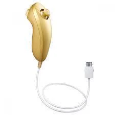 Wii Nunchuk [Gold Club Nintendo] - (Used, Cosmetic Damage) (Wii Accessories)